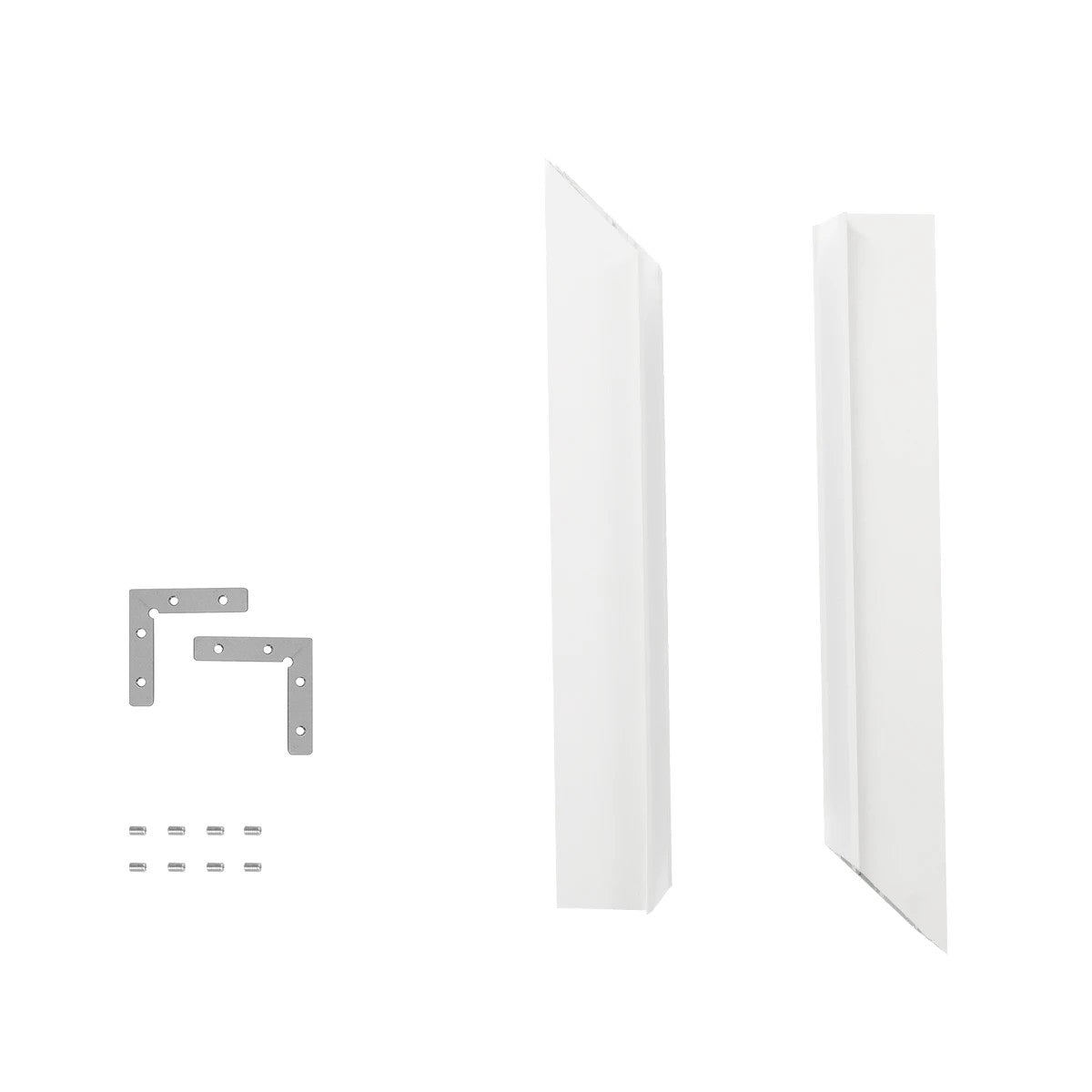 ALP-CORNER-IN90 RECESSA 61791 Χωνευτό Προφίλ Αλουμινίου Γωνία με Λευκό Γαλακτερό Πατητό Κάλυμμα για Ταινίες LED IP20 - Λευκό Ματ - Μ30 x Π3.5 x Υ4cm