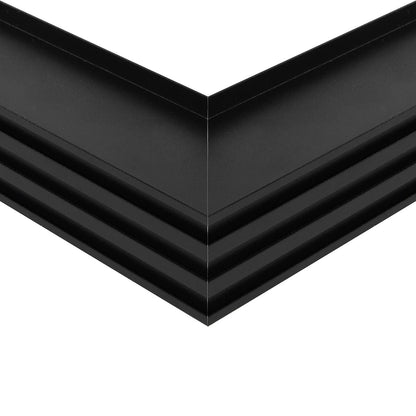 ALP-CORNER-IN90 RECESSA 61792 Χωνευτό Προφίλ Αλουμινίου Γωνία με Λευκό Γαλακτερό Πατητό Κάλυμμα για Ταινίες LED IP20 - Μαύρο Ματ - Μ30 x Π3.5 x Υ4cm