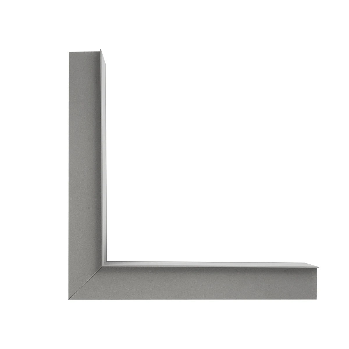 ALP-CORNER-IN90 RECESSA 61793 Χωνευτό Προφίλ Αλουμινίου Γωνία με Λευκό Γαλακτερό Πατητό Κάλυμμα για Ταινίες LED IP20 - Γκρι Ανθρακί Ματ - Μ30 x Π3.5 x Υ4cm