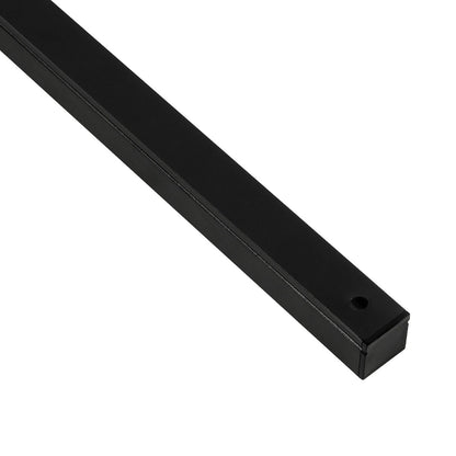 ALP-LINEAR GLOWTRACK 61797-3M Επιφανειακό Προφίλ Αλουμινίου με Λευκό Γαλακτερό Πατητό Κάλυμμα για Ταινίες LED IP20 - Μαύρο Ματ - Μ30 x Π2 x Υ2cm - Πακέτο 5 Τεμαχίων