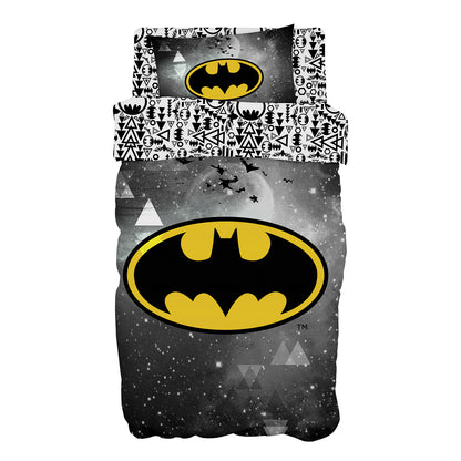 Σετ Κουβερλί Μονό Art 6184 Batman 160x240εκ Γκρι