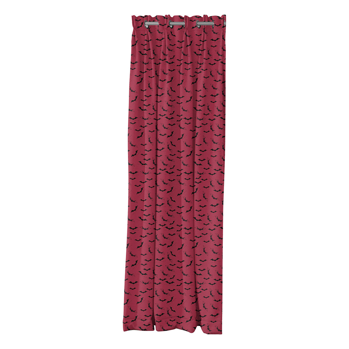 Κουρτίνα με 8 Μεταλλικούς Κρίκους Art 6185 The Batman 180x250εκ Κόκκινο