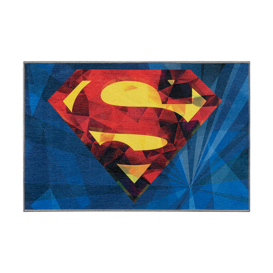 Πατάκι Art 6187 Superman 55x85εκ Μπλε