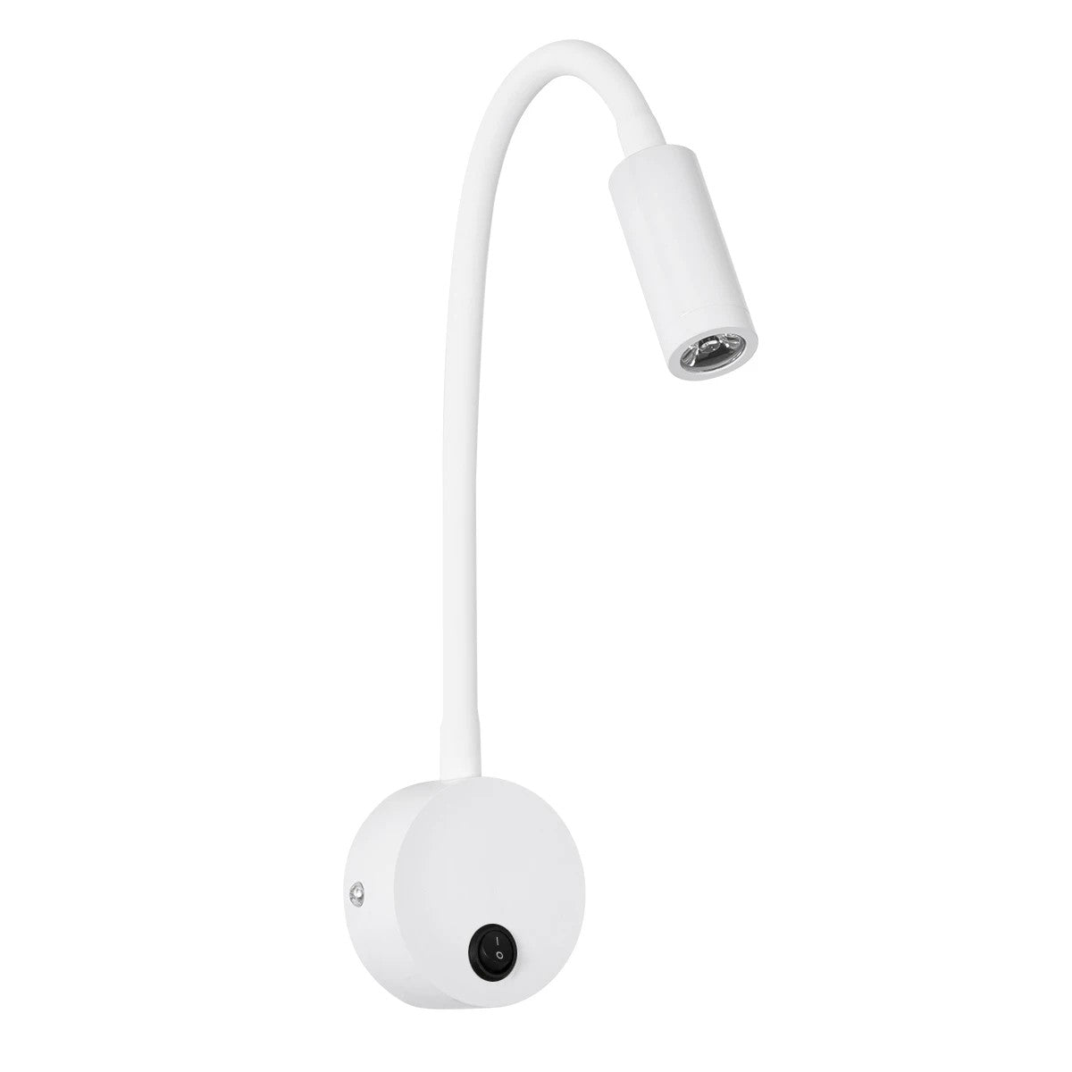 GOOSE 61688 Μοντέρνο Φωτιστικό Τοίχου - Απλίκα Ξενοδοχείου Reading Light LED 3W 300lm 36° AC 220-240V IP20 Θερμό Λευκό 2700K - CREE XPE Chip & TÜV SÜD Driver - Λευκό Ματ - Μ6.5 x Π15 x Υ24.5