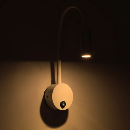 GOOSE 61688 Μοντέρνο Φωτιστικό Τοίχου - Απλίκα Ξενοδοχείου Reading Light LED 3W 300lm 36° AC 220-240V IP20 Θερμό Λευκό 2700K - CREE XPE Chip & TÜV SÜD Driver - Λευκό Ματ - Μ6.5 x Π15 x Υ24.5