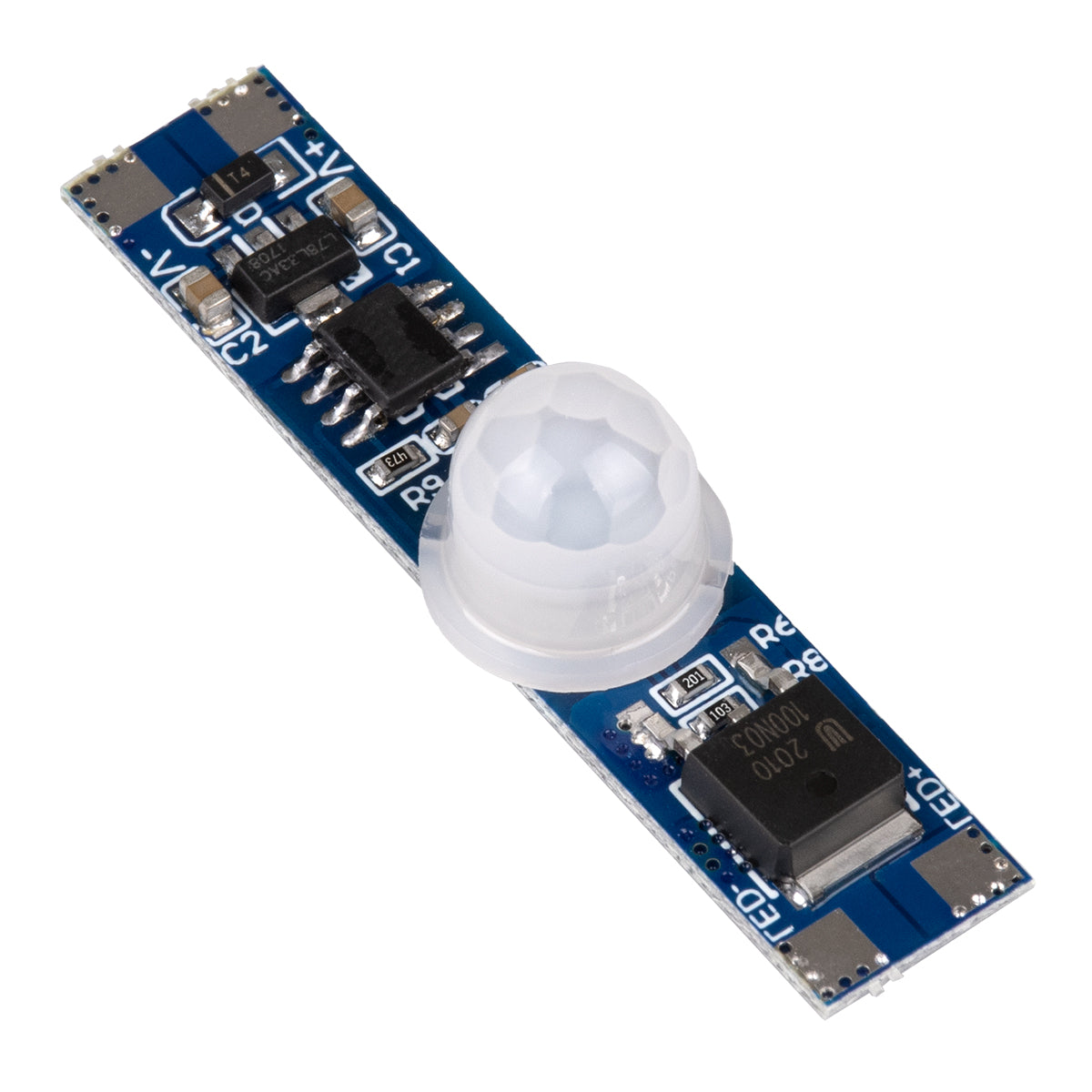 SENSOR-PROFILE 70697 Mini PIR Ανιχνευτής-Αισθητήρας Κίνησης Modular για Προφίλ Αλουμινίου - DC 5-24V 1 x 6A 144W - Max 6A 144W - IP20 - Γωνία Ανίχνευσης 180° & Απόσταση Ανίχνευσης 3 Μέτρα με 30 Sec Χρόνο Αναμονής - Μ4.9 x Π1 x Υ1.2cm