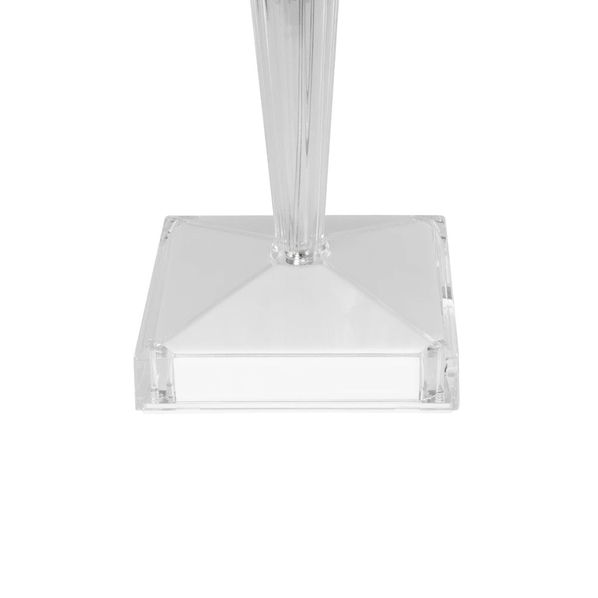 CRYSTAL 62042 Μοντέρνο Επιτραπέζιο Φωτιστικό Πορτατίφ LED 1W 100lm 360° DC 5V USB-C με Επαναφορτιζόμενη Μπαταρία Li-ion 3.7V 1600mAh IP44 Πολύχρωμο RGBW με Χειριστήριο Dimmable - Sanan SMD Chip - Διάφανο - Μ11.5 x Π11.5 x Υ25.5cm