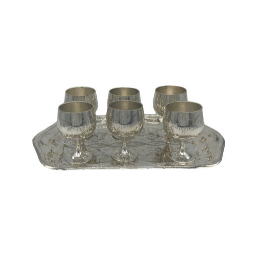 Επάργυρα Ποτήρια του Λικέρ με Δίσκο