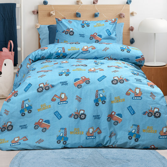 Σετ Παπλωματοθήκη Μονή Factory Art 6216 170x245εκ Γαλάζιο