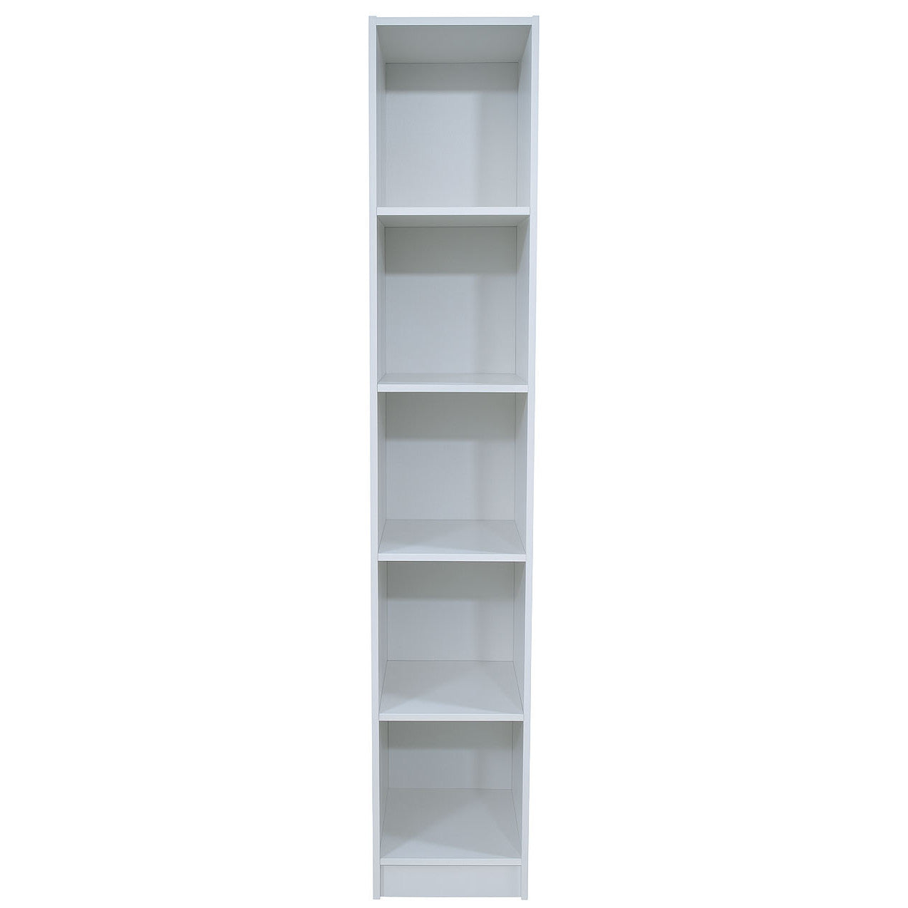 Eliot 5S Slim Bookcase White 30x30x180
