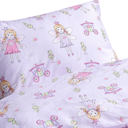 Σετ Σεντόνια Μονά με Λάστιχο Mirabelle Art 6233 105x200+30εκ Λιλά