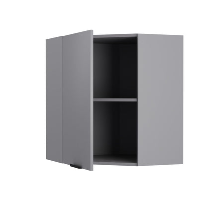 Craft Πάνω Ντουλάπι Γωνιακό Γραφίτη 60-60x30x72