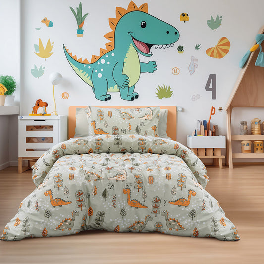 Duvet Set Single Candy Art 6326 160x230cm Olive