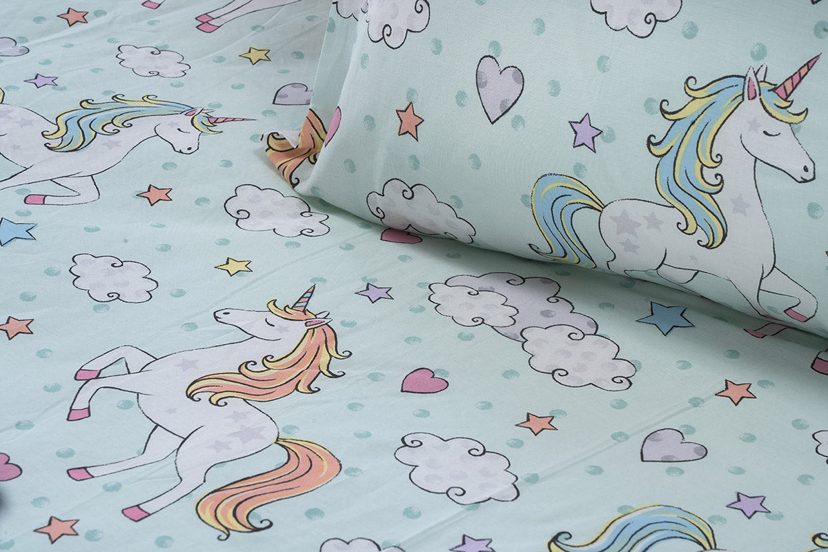 Duvet Cover Set Single Candy Art 6327 170x250cm Mint