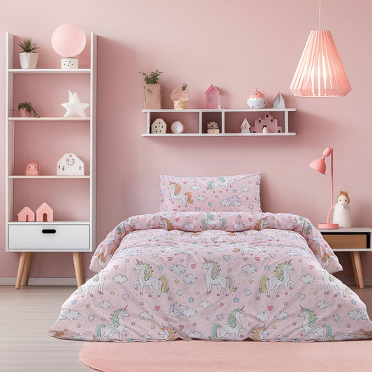 Duvet Cover Set Single Candy Art 6328 160x230cm Pink