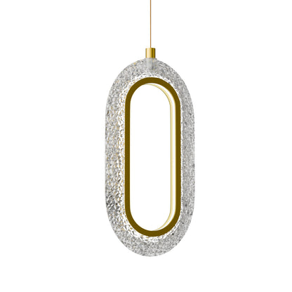 Φωτιστικό Κρεμαστό LED 12W 4000K Χρυσό 12x4x120