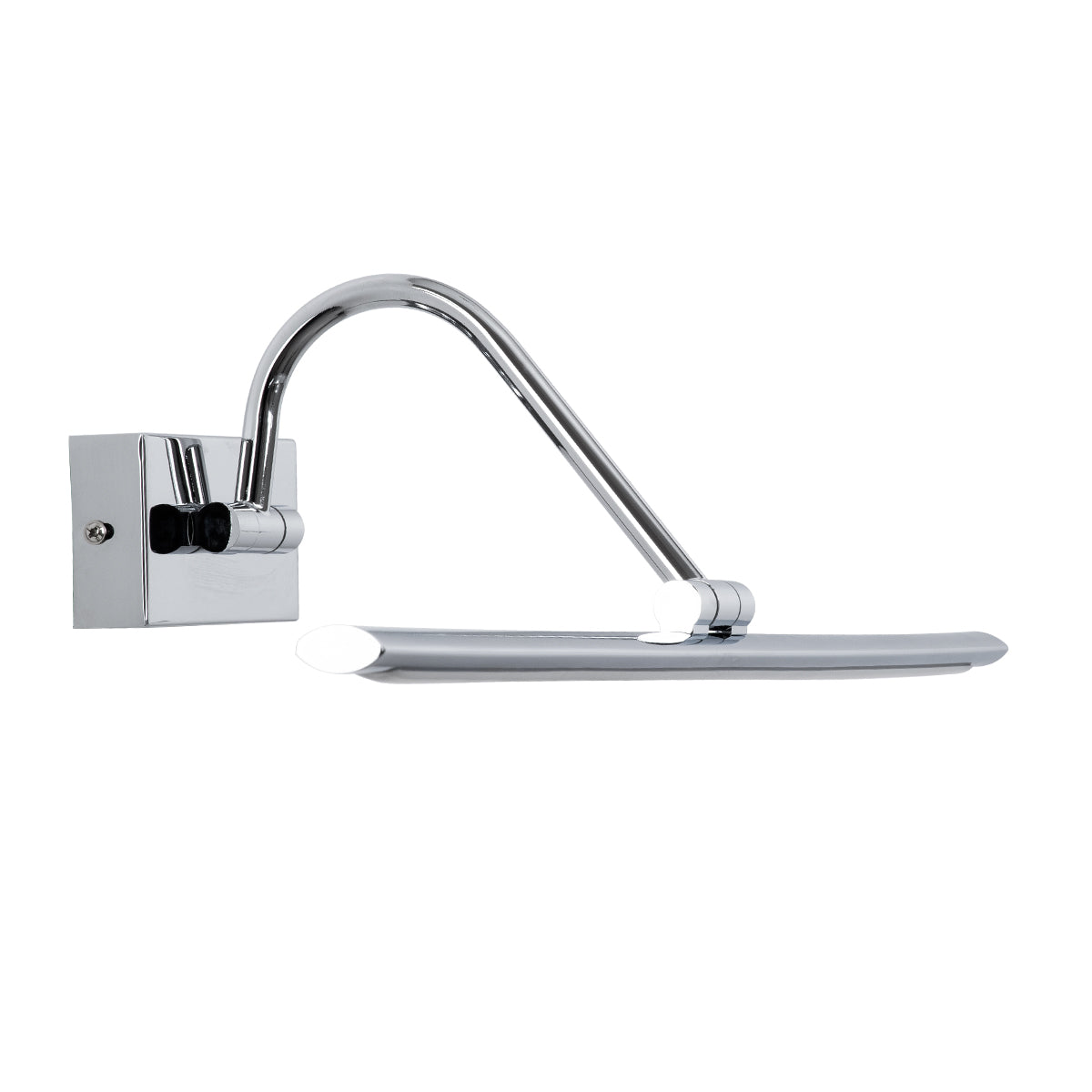 MIRA 60434 Μοντέρνο Φωτιστικό Τοίχου - Απλίκα Καθρέπτη Μπάνιου LED 12W 1400lm 120° AC 220-240V IP20 Φυσικό Λευκό 4500K - Bridgelux SMD Chip - Νίκελ Χρώμιο - Μ60 x Π20 x Υ13