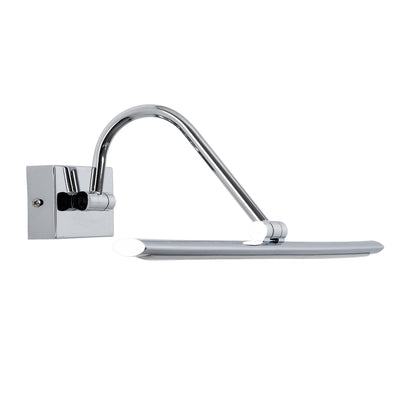 MIRA 60434 Μοντέρνο Φωτιστικό Τοίχου - Απλίκα Καθρέπτη Μπάνιου LED 12W 1400lm 120° AC 220-240V IP20 Φυσικό Λευκό 4500K - Bridgelux SMD Chip - Νίκελ Χρώμιο - Μ60 x Π20 x Υ13