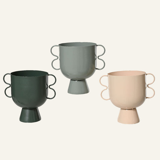 Βάζο Μεταλλικό 15x10x16 Σομόν