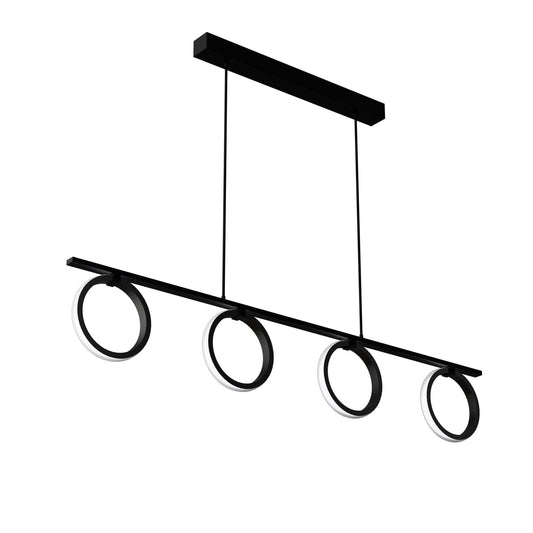 Φωτιστικό Κρεμαστό LED 35W 4000K Μαύρο 100x50x120