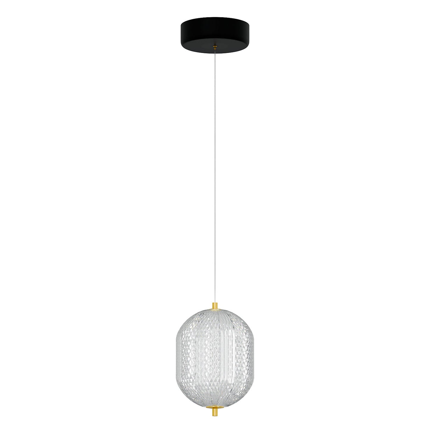 Φωτιστικό Κρεμαστό LED 18W 4000K Χρυσό 20x15x120