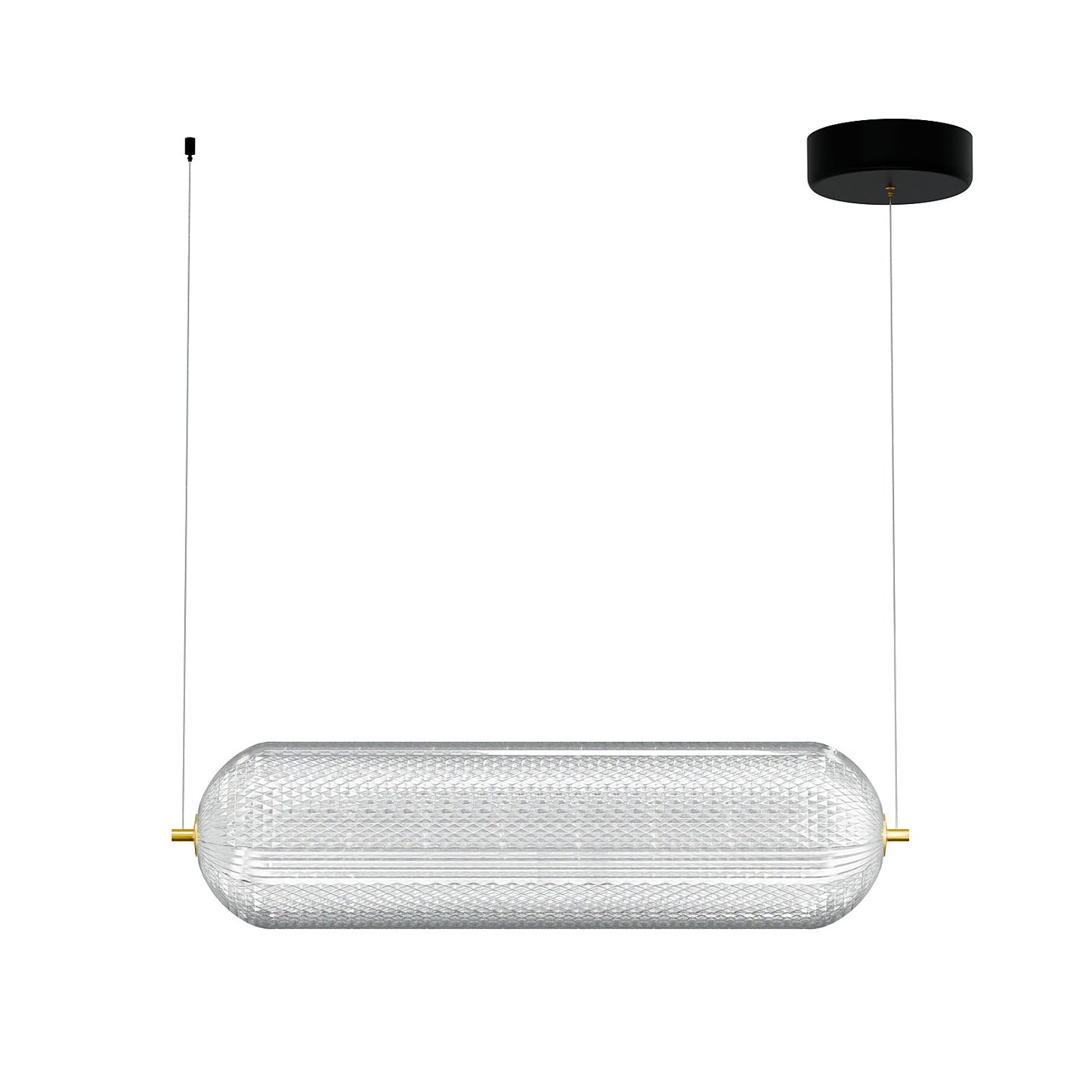 Φωτιστικό Κρεμαστό Ράγα LED 60W 4000K Χρυσό 60x15x120