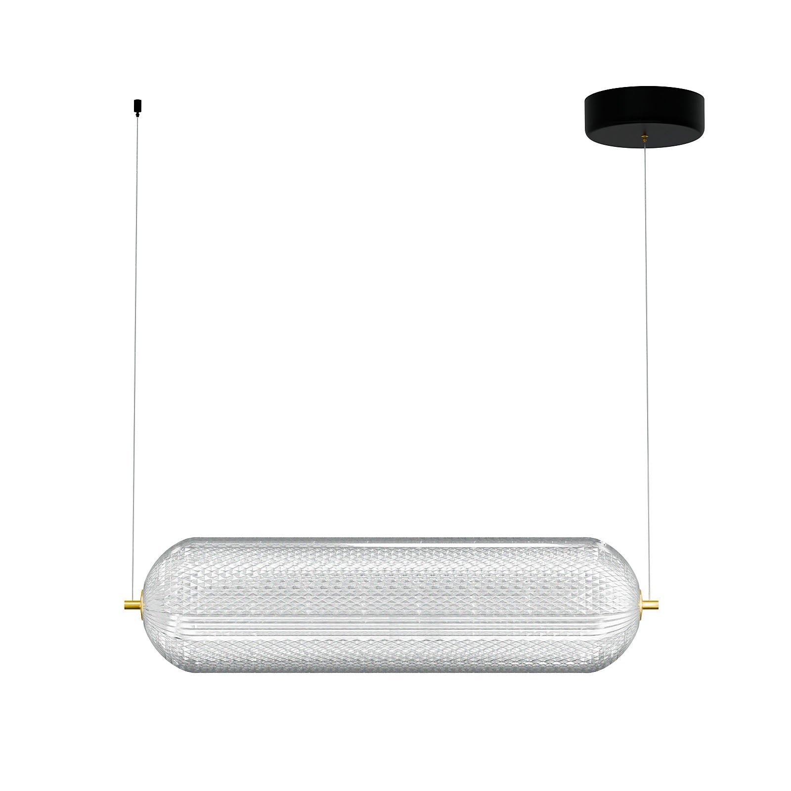 Φωτιστικό Κρεμαστό Ράγα LED 60W 4000K Χρυσό 60x15x120