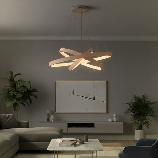 NEMESIS KLV-101-0221-V2 Κρεμαστό Φωτιστικό Οροφής LED 120W 12000lm 180° AC 220-240V IP20 Ρυθμιζόμενο Λευκό CCT με Χειριστήριο από 2700K έως 6000K Dimmable - Lumileds SMD Chip - Λευκό Ματ - Μ80 x Π80 x Υ80