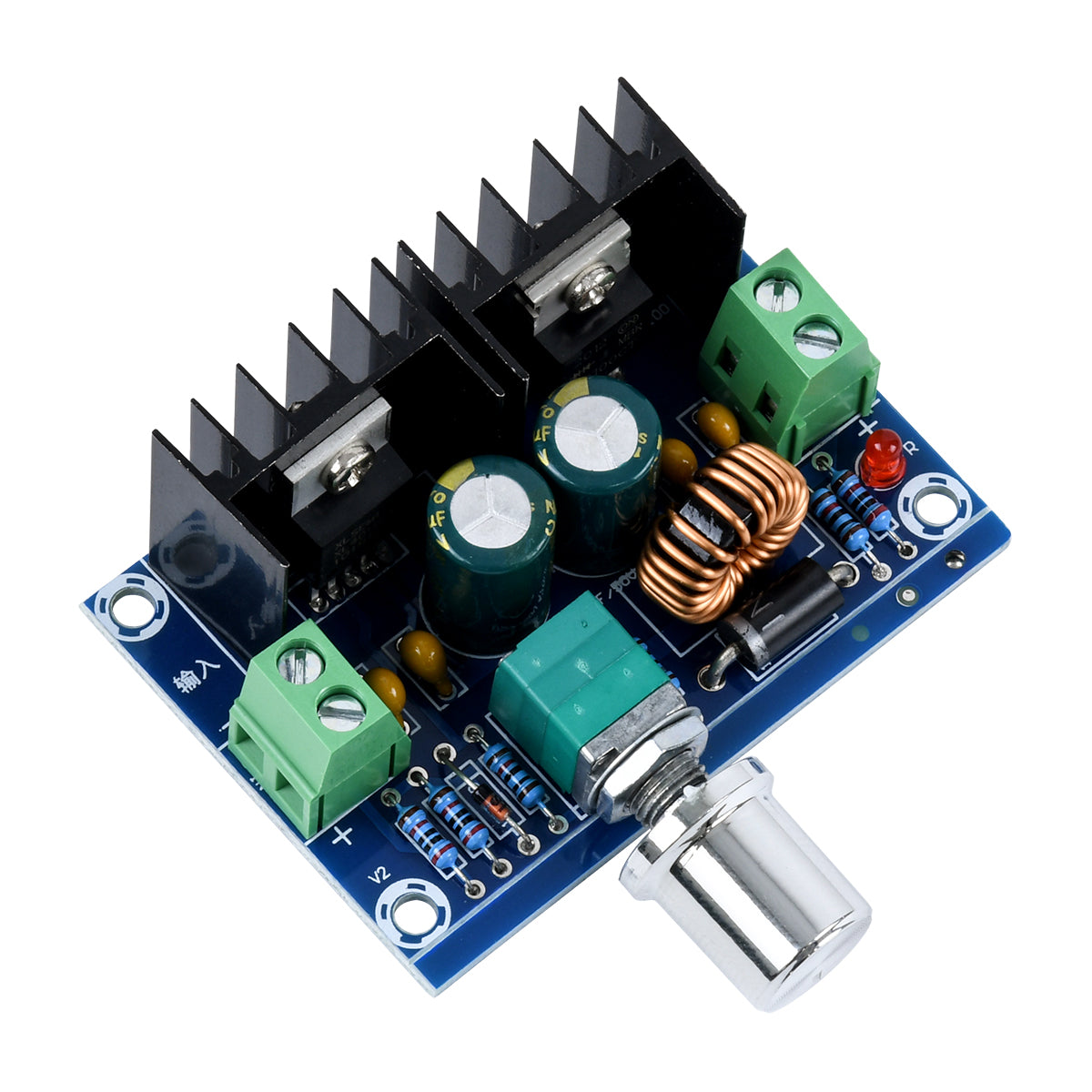 73114 Ρυθμιστής Τάσης - Voltage Regulator DC Converter Module - Input DC4-40V / Output DC1.25-36V Max Load 8A Μ6 x Π4.5 x Υ2.5cm