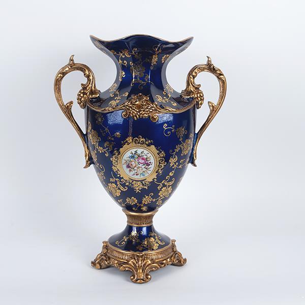 ΒΑΖΟ ΠΟΡΣΕΛΑΝΙΝΟ ΜΕ ΠΟΛΥΡΕΖΙΝ ΜΠΛΕ 34.5x20x48