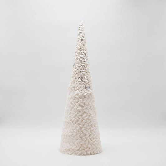 ΔΕΝΤΡΟ ΚΩΝΟΣ ΜΕ ΛΕΥΚΟ ΓΟΥΝΑΚΙ ΚΑΙ ΓΚΛΙΤΕΡ 16x16x52