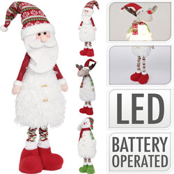 Φιγούρα Χριστουγέννων LED 3 Σχδ 24x95εκ