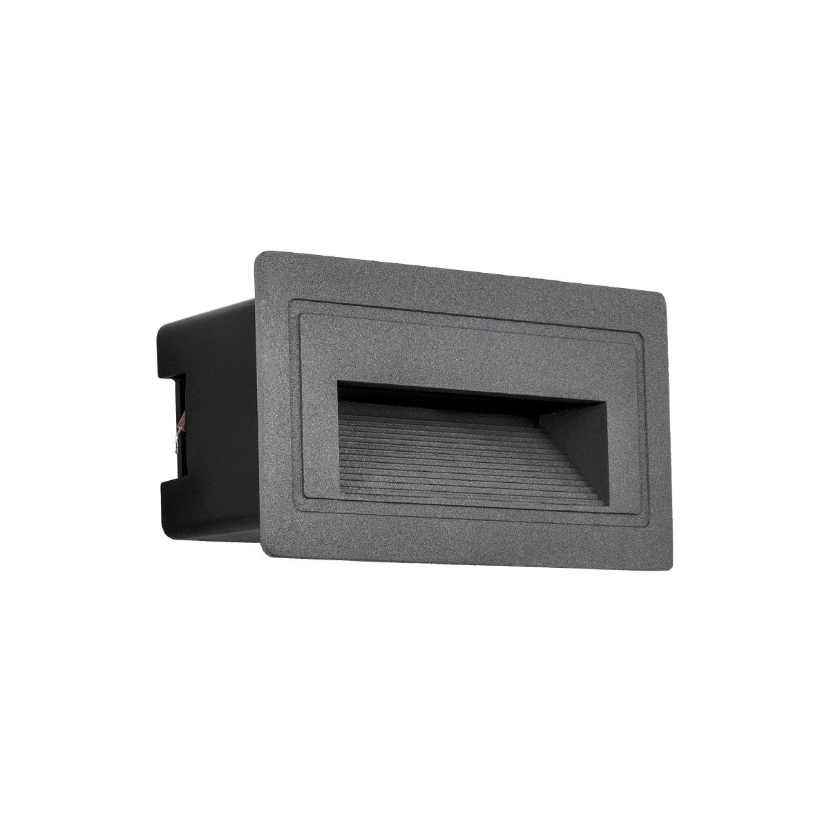 STEPART KLV-101-0081 Χωνευτό Φωτιστικό Σκαλοπατιού / Διαδρόμου LED 3W 375lm 45° AC 220-240V Αδιάβροχο IP65 Θερμό Λευκό 2700K - Lumileds SMD Chip & TÜV SÜD Driver - Γκρι Ανθρακί Ματ - Μ10.5 x Π4.5 x Υ6 / Q9.12 x 4.49