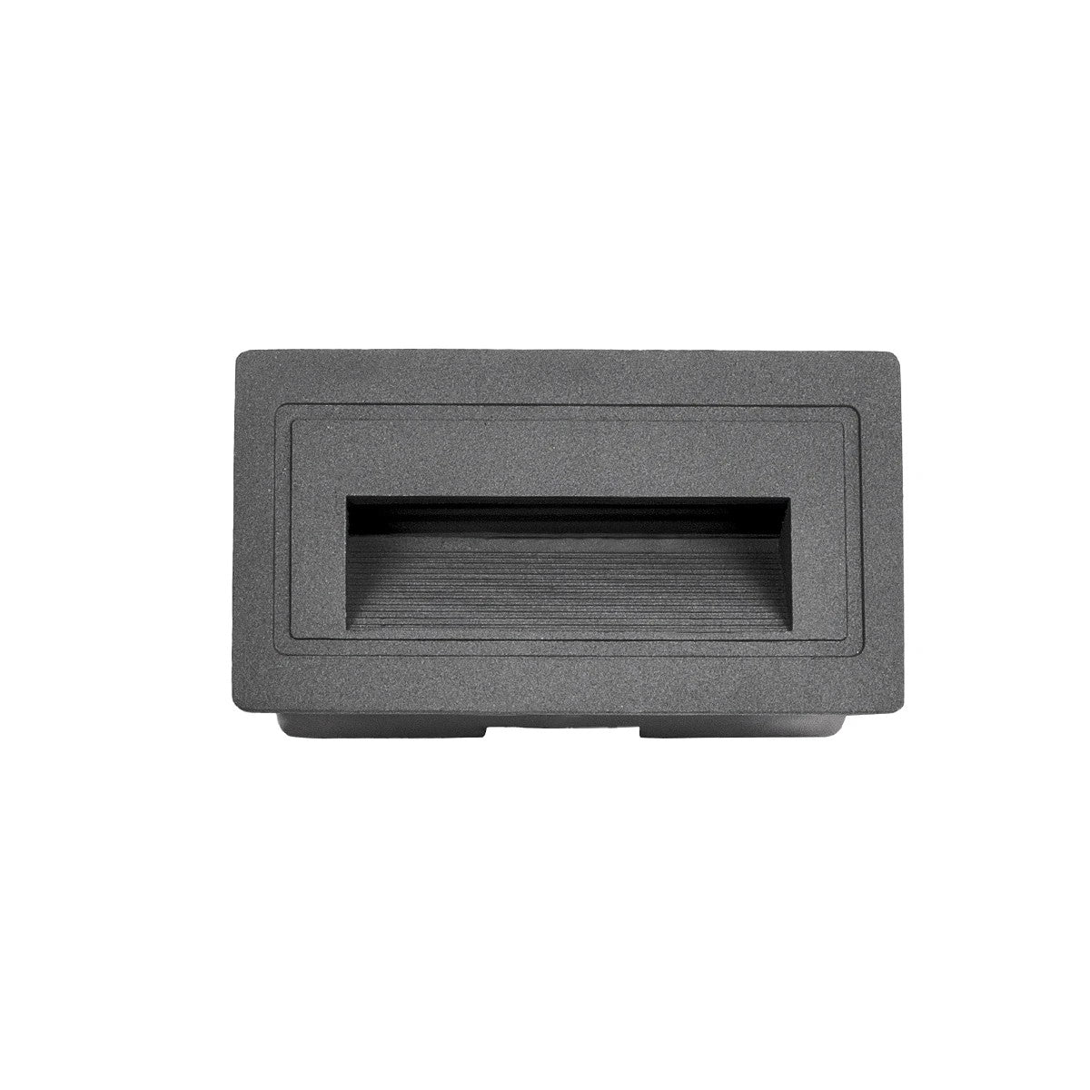 STEPART KLV-101-0081 Χωνευτό Φωτιστικό Σκαλοπατιού / Διαδρόμου LED 3W 375lm 45° AC 220-240V Αδιάβροχο IP65 Θερμό Λευκό 2700K - Lumileds SMD Chip & TÜV SÜD Driver - Γκρι Ανθρακί Ματ - Μ10.5 x Π4.5 x Υ6 / Q9.12 x 4.49