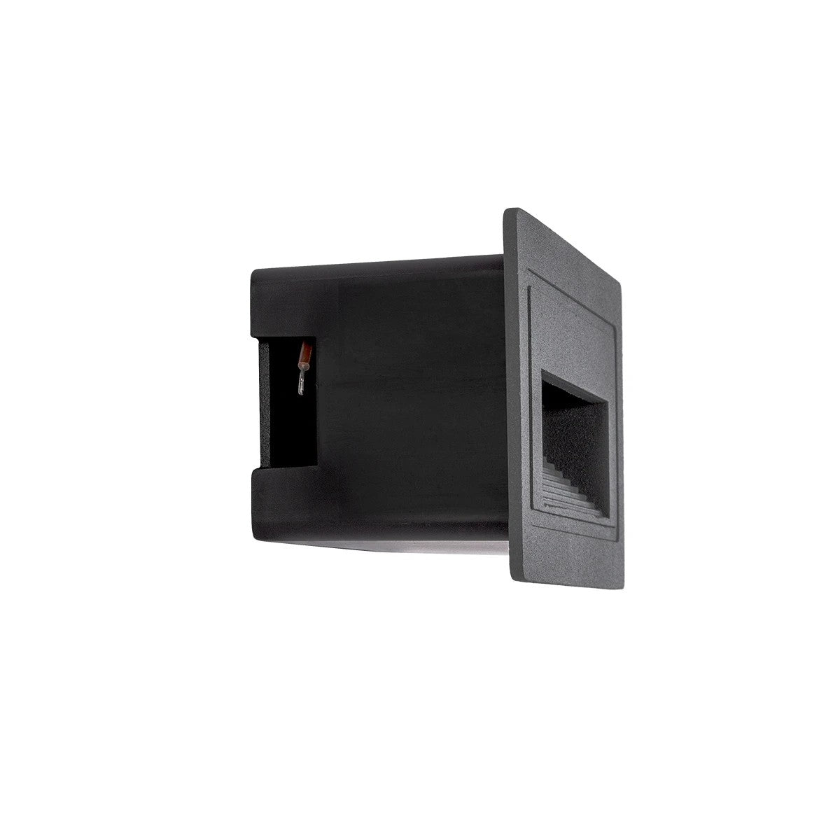 STEPART KLV-101-0081 Χωνευτό Φωτιστικό Σκαλοπατιού / Διαδρόμου LED 3W 375lm 45° AC 220-240V Αδιάβροχο IP65 Θερμό Λευκό 2700K - Lumileds SMD Chip & TÜV SÜD Driver - Γκρι Ανθρακί Ματ - Μ10.5 x Π4.5 x Υ6 / Q9.12 x 4.49