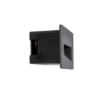 STEPART KLV-101-0081 Χωνευτό Φωτιστικό Σκαλοπατιού / Διαδρόμου LED 3W 375lm 45° AC 220-240V Αδιάβροχο IP65 Θερμό Λευκό 2700K - Lumileds SMD Chip & TÜV SÜD Driver - Γκρι Ανθρακί Ματ - Μ10.5 x Π4.5 x Υ6 / Q9.12 x 4.49