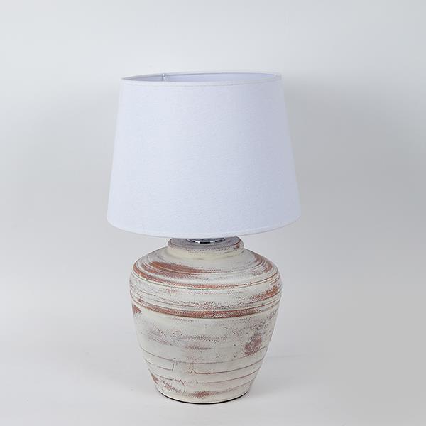 ΕΠΙΤΡΑΠΕΖΙΟ ΦΩΤΙΣΤΙΚΟ ΜΕ ΛΕΥΚΟ ΚΑΠΕΛΟ ΚΕΡΑΜΙΚΟ ΜΠΕΖ-ΛΕΥΚΟ 25x25x56