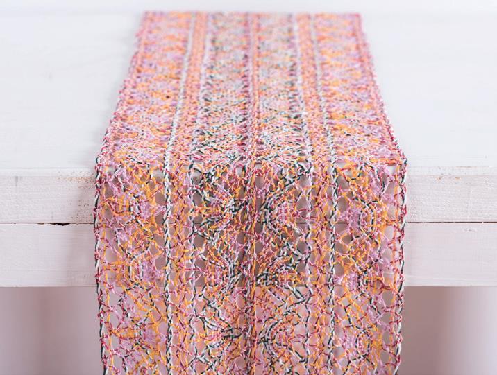 Δαντέλα Βαμβακερή Boho Πετρόλ 23x250εκ