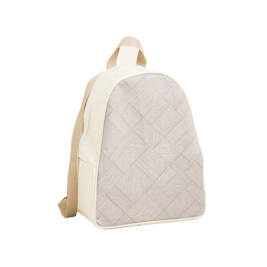 Backpack 43x35x23 Διαγώνιες Γραμμές Μπεζ