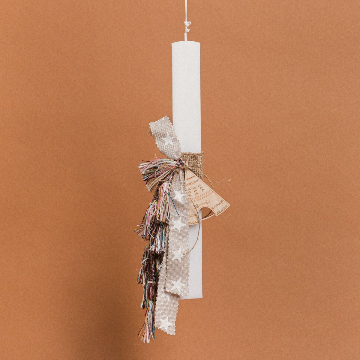 Λαμπάδα Στολισμένη Σκηνή σε Συσκευασία Δώρου