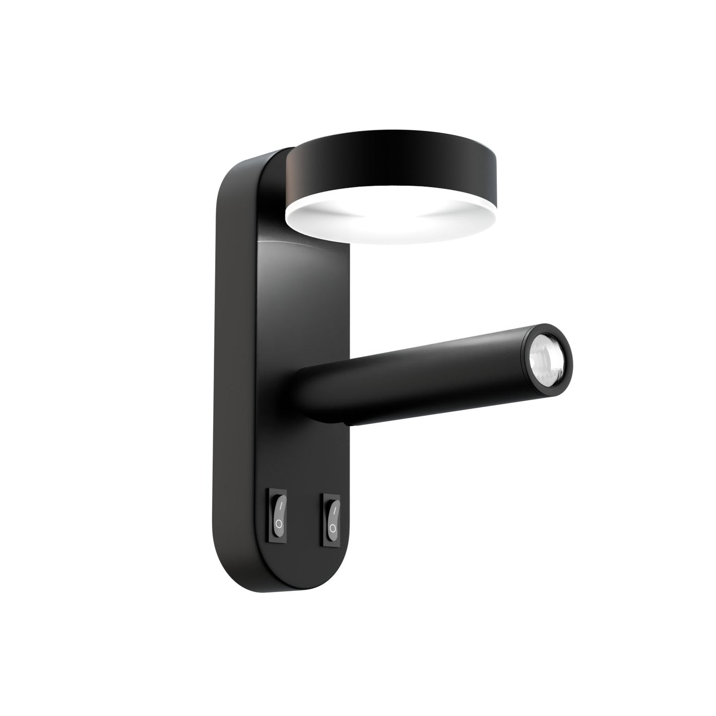 Φωτιστικό Τοίχου LED 8W 4000K Μαύρο 12x12.5x30