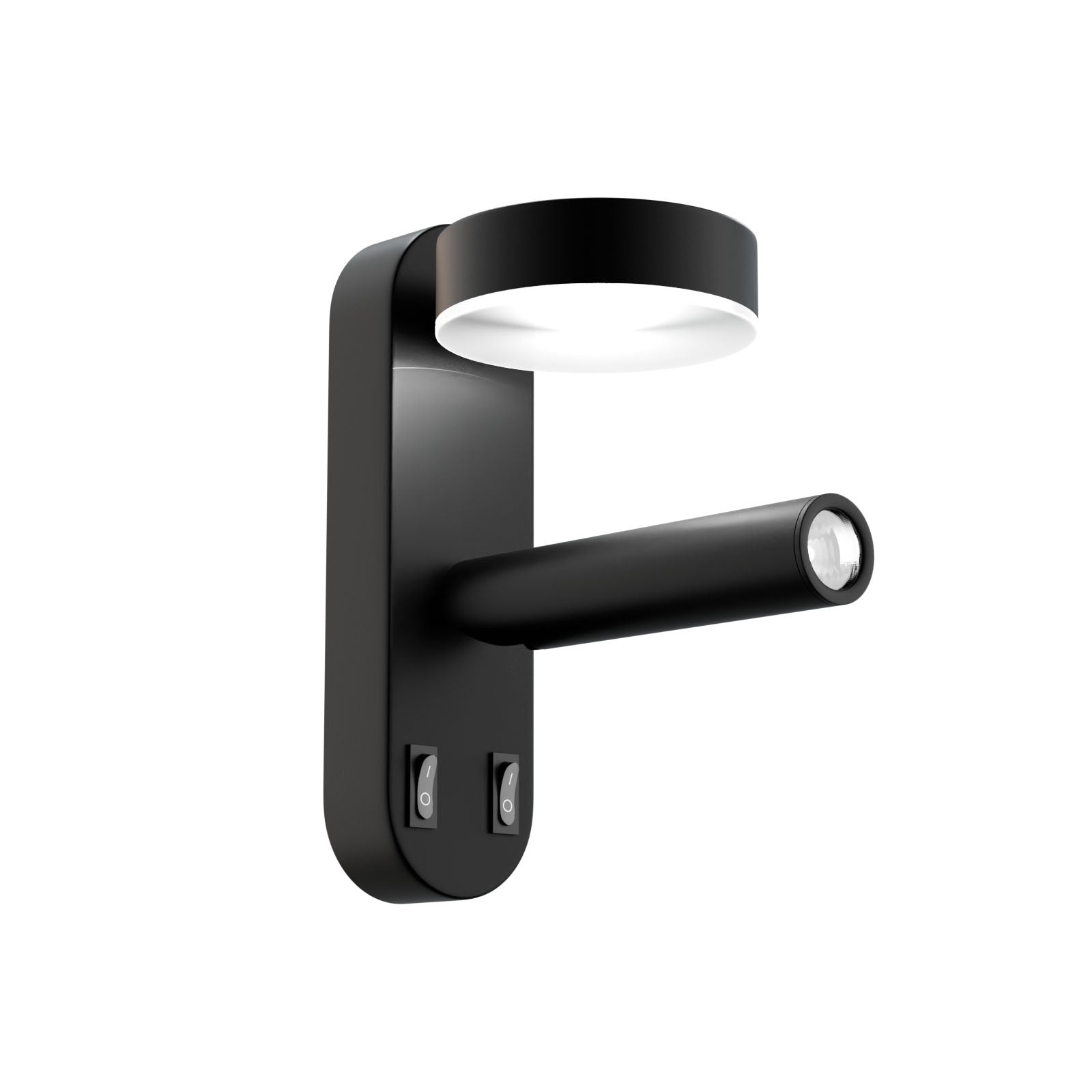 Φωτιστικό Τοίχου LED 8W 4000K Μαύρο 12x12.5x30