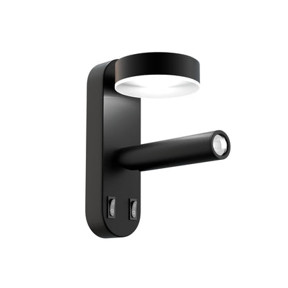 Φωτιστικό Τοίχου LED 8W 4000K Μαύρο 12x12.5x30