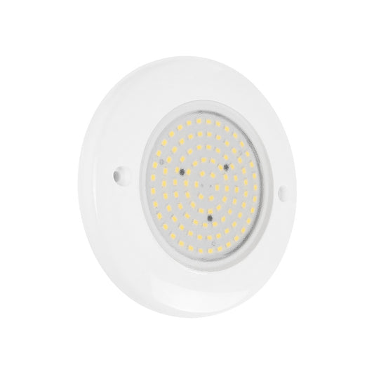 POOLARTY 61715 Υποβρύχιο Φωτιστικό για Σιντριβάνια/Πισίνες LED 8W 640lm 120° DC 12V Αδιάβροχο IP68 Φυσικό Λευκό 4500K Dimmable - Bridgelux SMD Chip - 1m VDE Rubber Καλώδιο - Μ13 x Π13 x Υ2