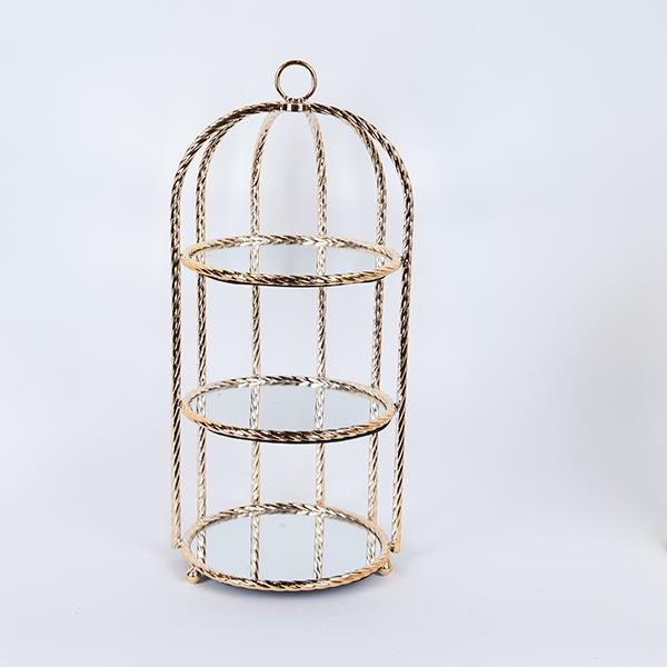 ΤΟΥΡΤΙΕΡΑ ΜΕΤΑΛΛΙΚΗ ΜΕ ΚΑΘΡΕΦΤΗ ΧΡΥΣΗ 23x51εκ