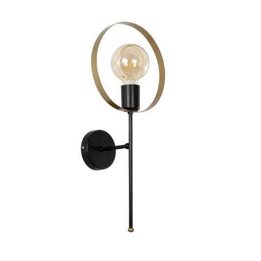 SOPA 201-0120 Μοντέρνο Φωτιστικό Τοίχου - Απλίκα με Ντουί 1 x E27 AC 220-240V IP20 - Μαύρο - Μ23 x Π15 x Υ51