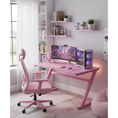 Gaming Desk Raptor Nightbane Pink 120x60x75