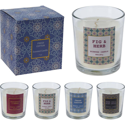 Κερί Αρωματικό σε Γυαλί 8x8x8 4 Σχδ