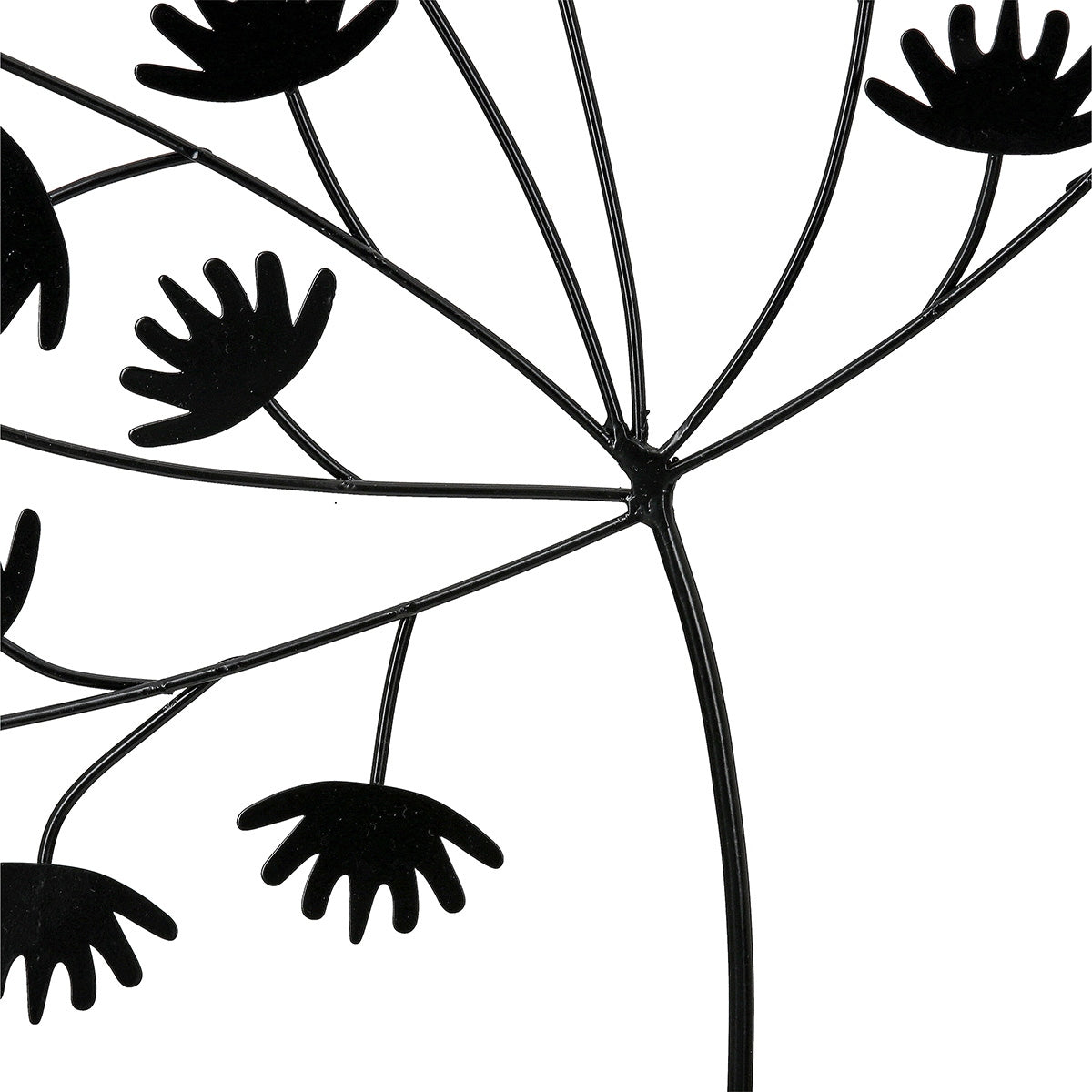 Wall Relief "Dandelion" Μέταλλο Μαύρο 30x3x40