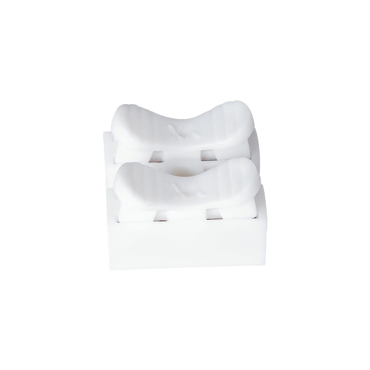 FAST-CONNECT 69905 Διπλή Κλέμα Ταχείας Σύνδεσης & Διακλάδωσης Καλωδίων - 2 x Είσοδοι & 2 x Έξοδοι με Συμβατή Διατομή Καλωδίων 0.2mm² έως 1mm² - 250V 2A Max - Μ2 x Π1.7 x Υ1.3cm - Λευκό - Πακέτο 20 Τεμαχίων